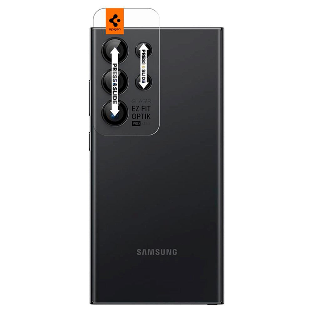 Samsung Galaxy S24 Ultra Spigen Kameralinse Beskyttelsesglas - 2-stk. - Sort