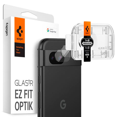 Google Pixel 8a Spigen Kameralinse Beskyttelsesglas - 2-stk. - Sort