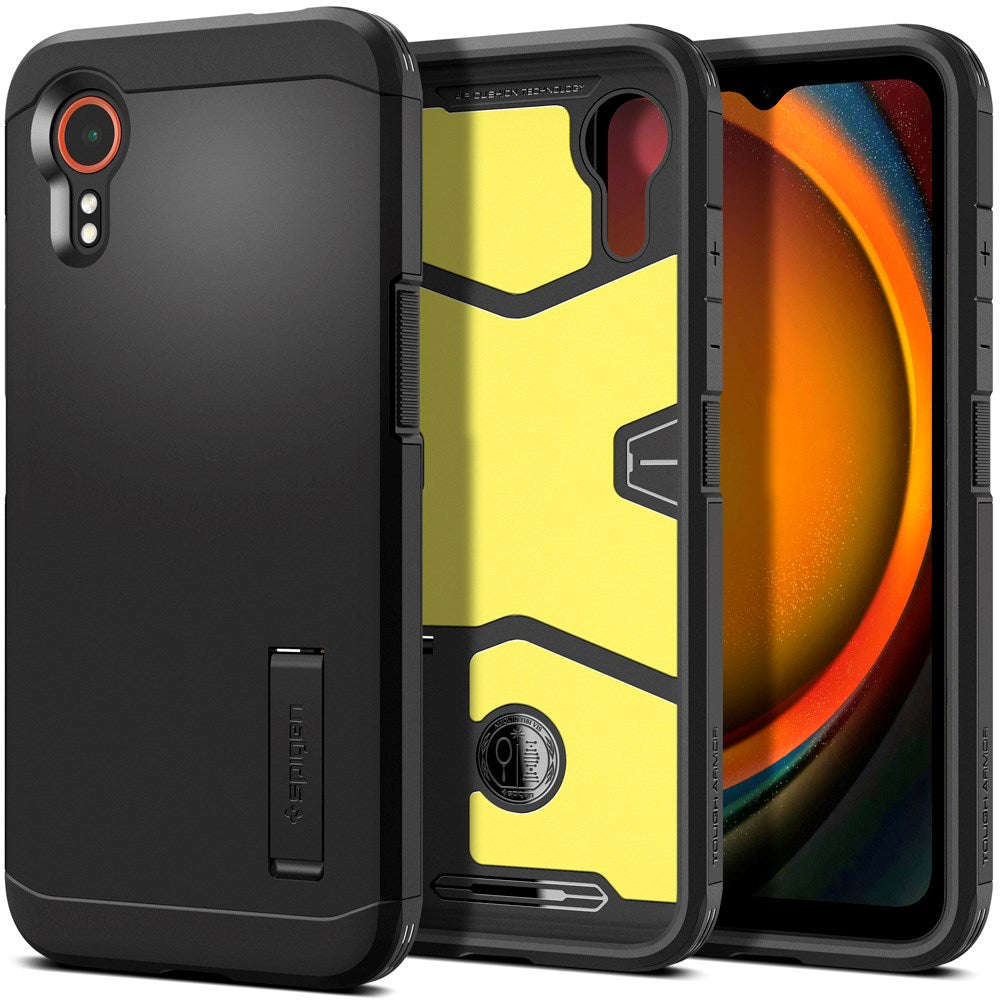 Samsung Galaxy XCover 7 Spigen Tough Armor Cover m. Kickstand - Sort