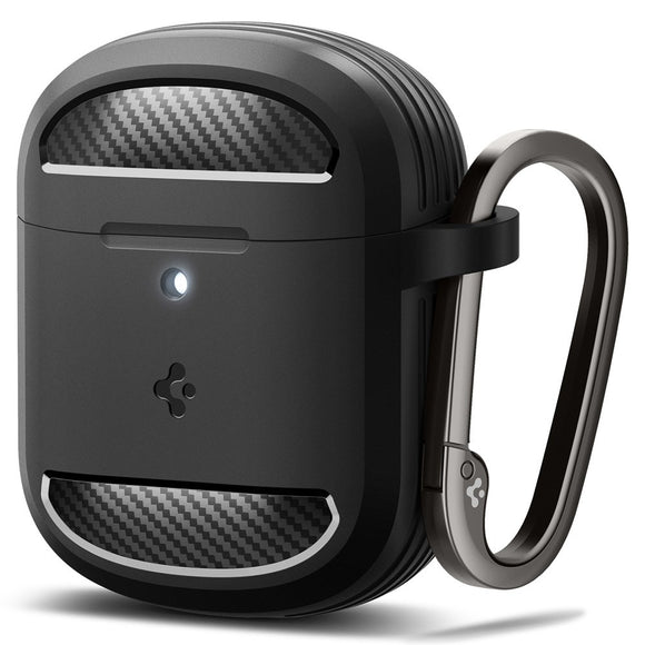 Spigen Rugged Armor Google Pixel Buds Pro / Pro 2 Cover m. Karabinhage - Sort
