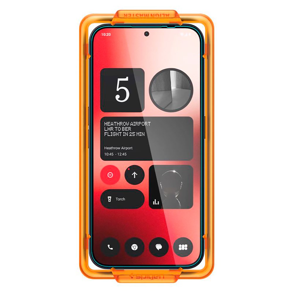 Nothing Phone (2a) Spigen Alignmaster Glas.tR Skærmbeskyttelse - 2 stk. - Case Friendly - Gennemsigtig