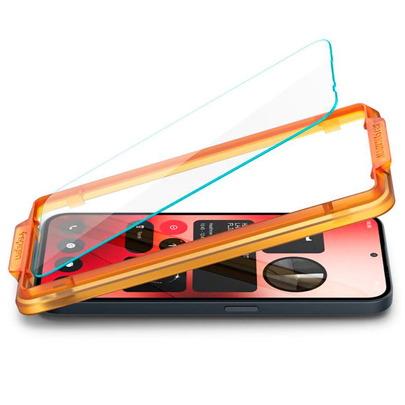 Nothing Phone (2a) Spigen Alignmaster Glas.tR Skærmbeskyttelse - 2 stk. - Case Friendly - Gennemsigtig