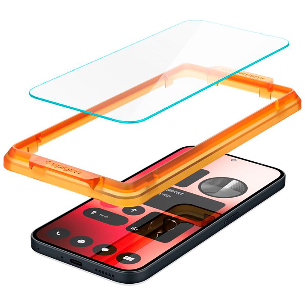 Nothing Phone (2a) Spigen Alignmaster Glas.tR Skærmbeskyttelse - 2 stk. - Case Friendly - Gennemsigtig
