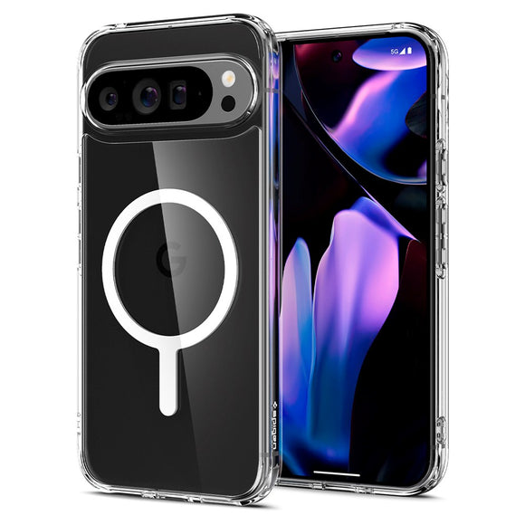 Google Pixel 9 Pro XL Spigen Ultra Hybrid Cover - MagSafe Kompatibel - Gennemsigtig / Hvid