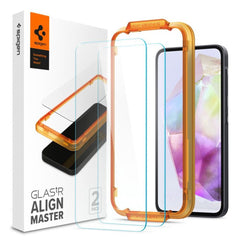 Samsung Galaxy A35 (5G) Spigen AlignMaster Glass tR Skærmbeskyttelse - 2 stk - Case Friendly - Gennemsigtig