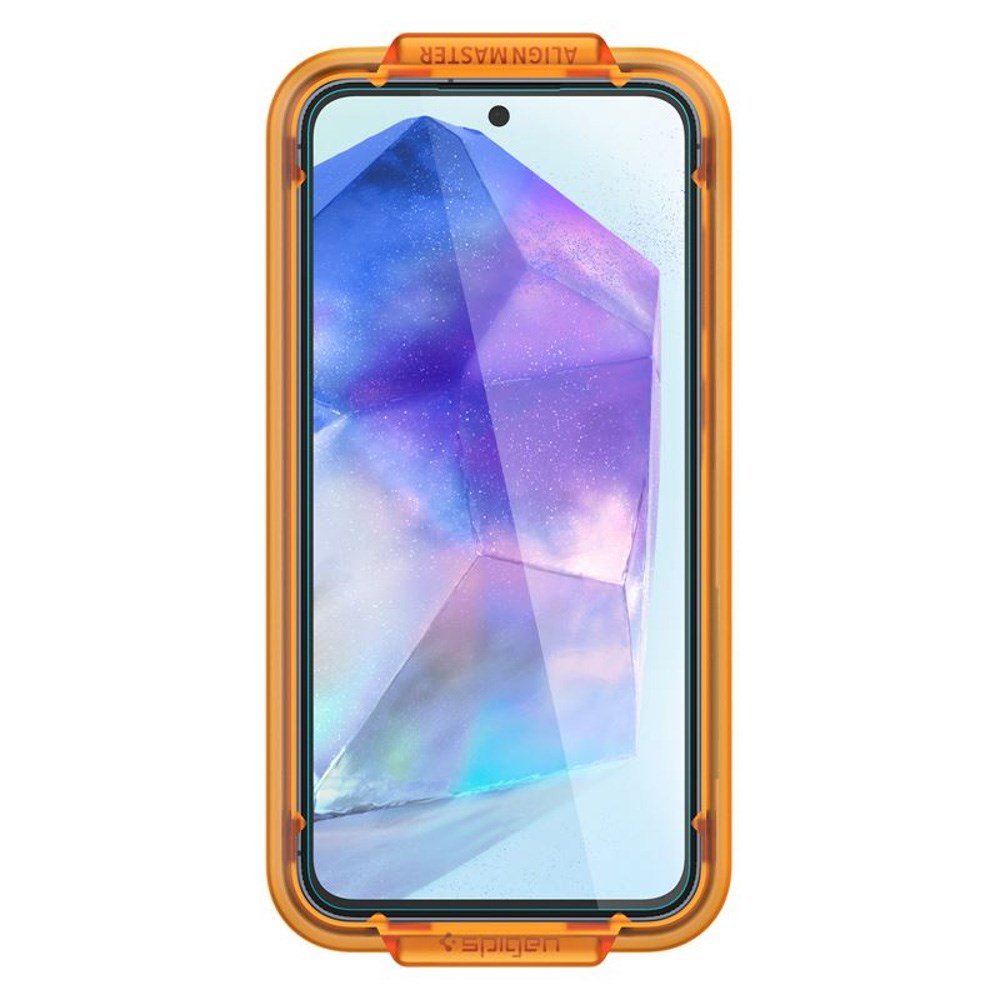 Samsung Galaxy A35 (5G) Spigen AlignMaster Glass tR Skærmbeskyttelse - 2 stk - Case Friendly - Gennemsigtig