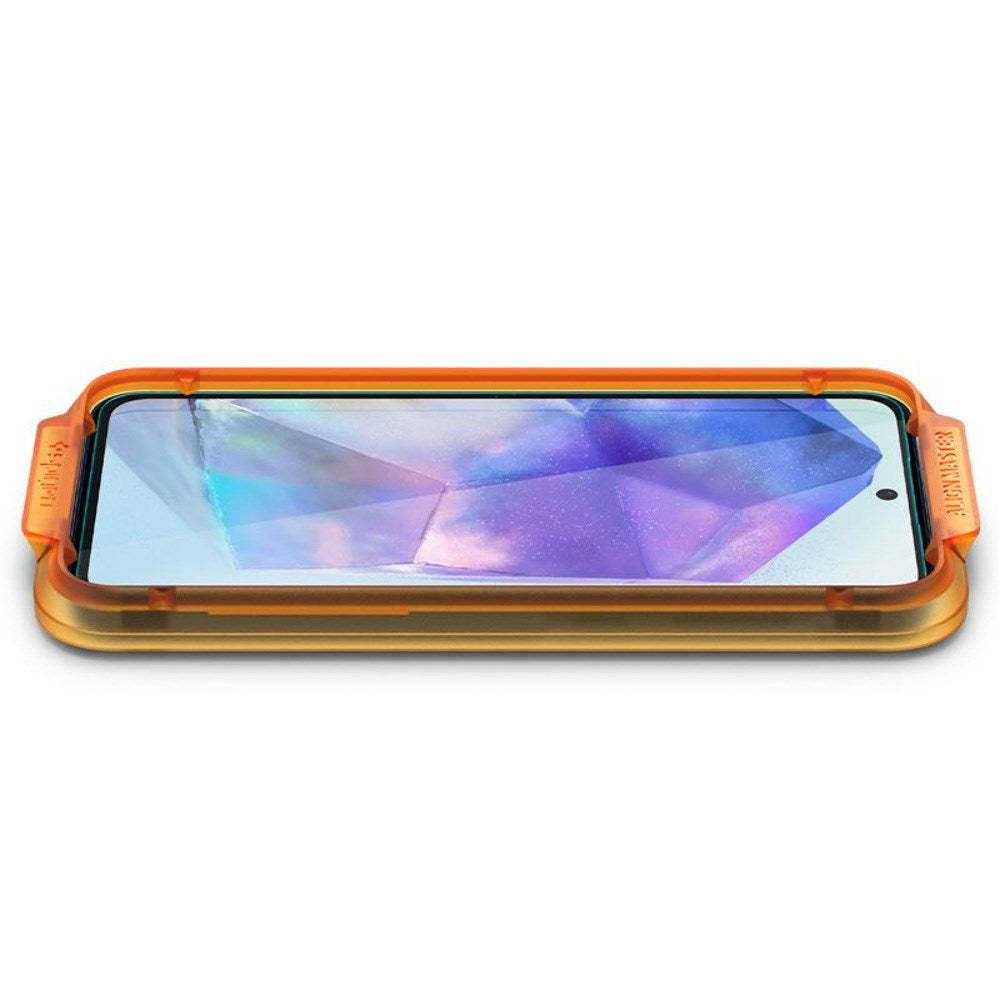Samsung Galaxy A35 (5G) Spigen AlignMaster Glass tR Skærmbeskyttelse - 2 stk - Case Friendly - Gennemsigtig