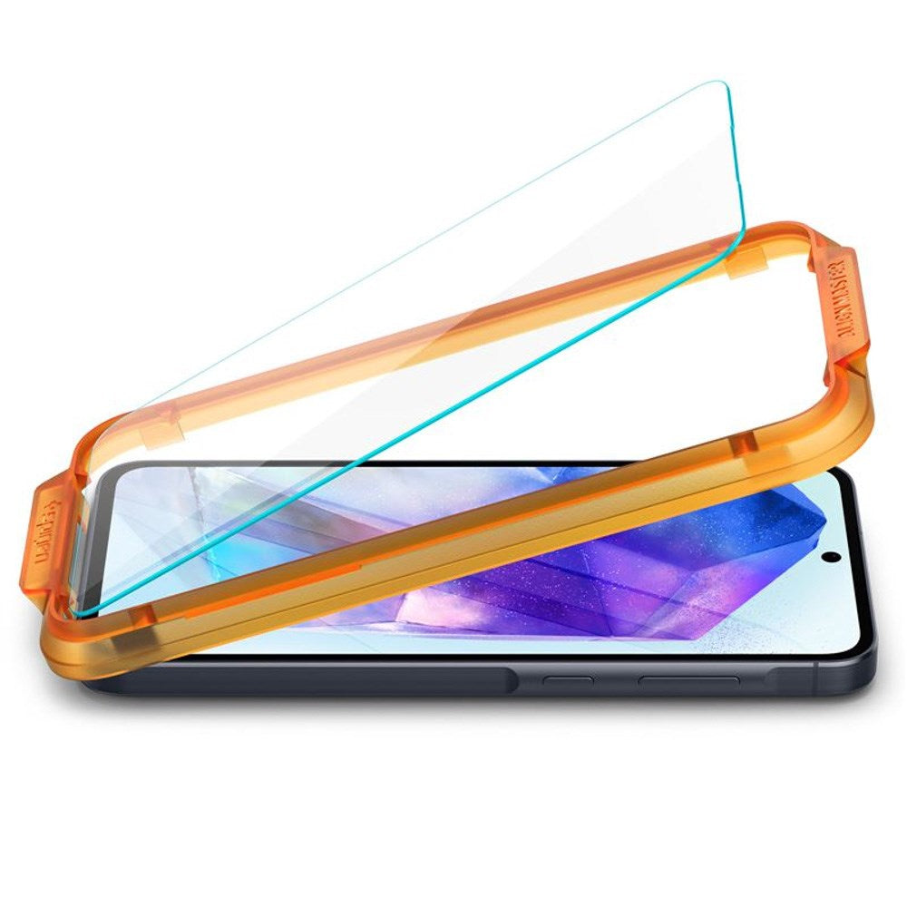 Samsung Galaxy A35 (5G) Spigen AlignMaster Glass tR Skærmbeskyttelse - 2 stk - Case Friendly - Gennemsigtig