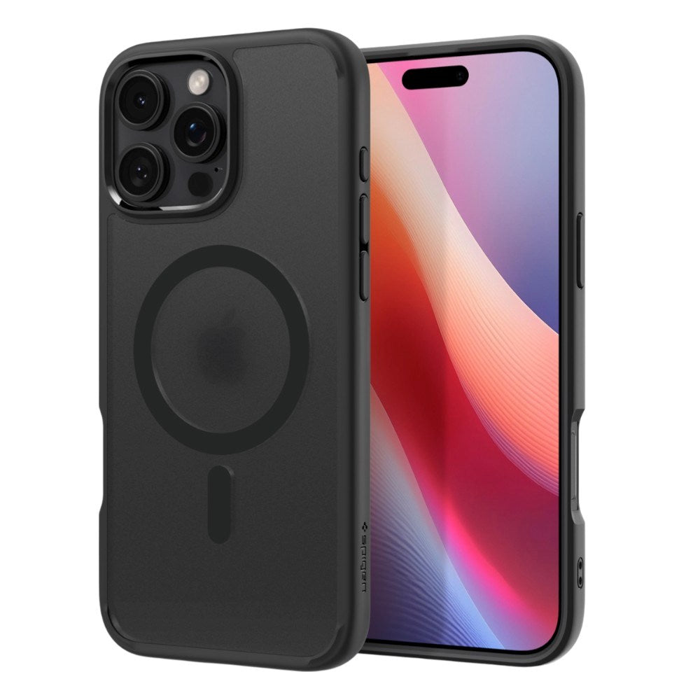 iPhone 16 Pro Spigen Ultra Hybrid Cover - MagSafe Kompatibel - Sort