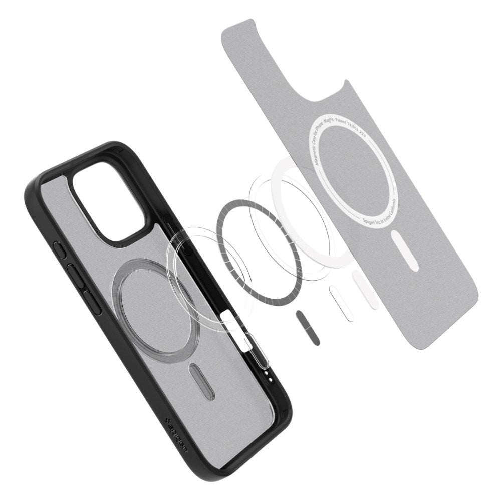 iPhone 16 Pro Spigen Ultra Hybrid Cover - MagSafe Kompatibel - Sort