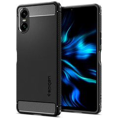 Sony Xperia 10 VI Spigen Rugged Armor Cover - Sort