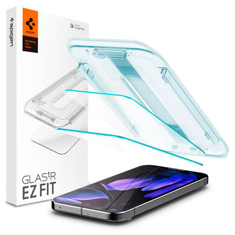 Google Pixel 10 / 10 Pro / 9 / 9 Pro Spigen EZ Fit Glas.tR Skærmbeskyttelse - 2 stk. - Case Friendly - Gennemsigtig