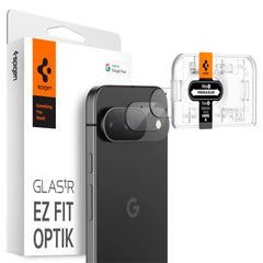 Google Pixel 9 Spigen EZ Fit. tR Optik Kameralinse Beskyttelsesglas - 2 stk. - Gennemsigtig