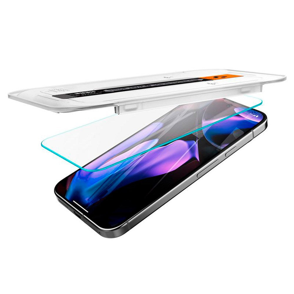 Google Pixel 10 Pro XL / 9 Pro XL Spigen EZ Fit Glas.tR Skærmbeskyttelse - 2 stk. - Case Friendly - Gennemsigtig