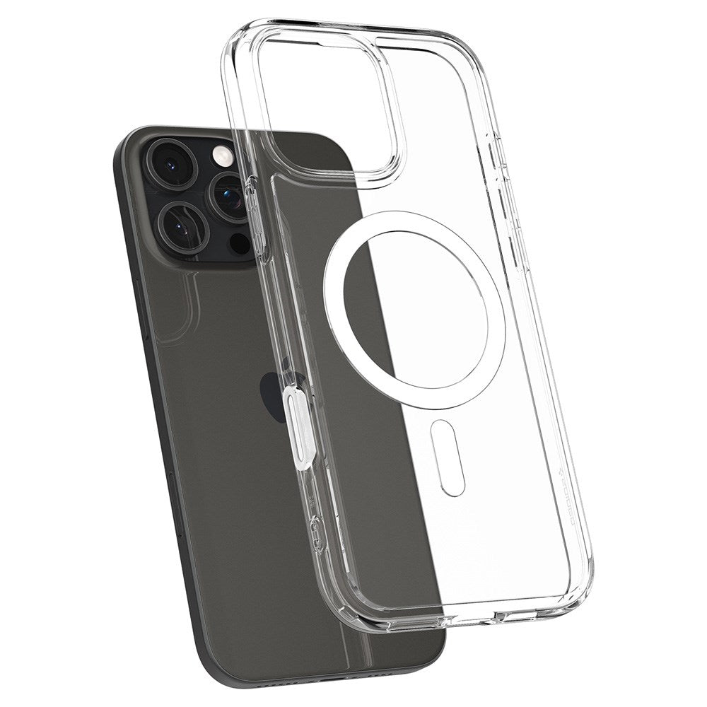 iPhone 16 Pro Max Spigen Ultra Hybrid T Cover - MagSafe Kompatibel - Gennemsigtig / Hvid