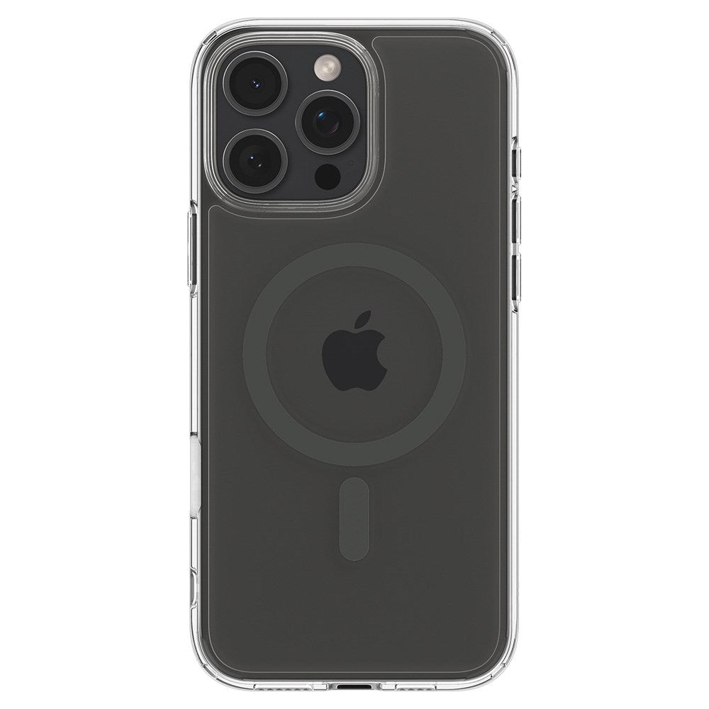 iPhone 16 Pro Spigen Ultra Hybrid T Cover - MagSafe Kompatibel - Gennemsigtig / Grå