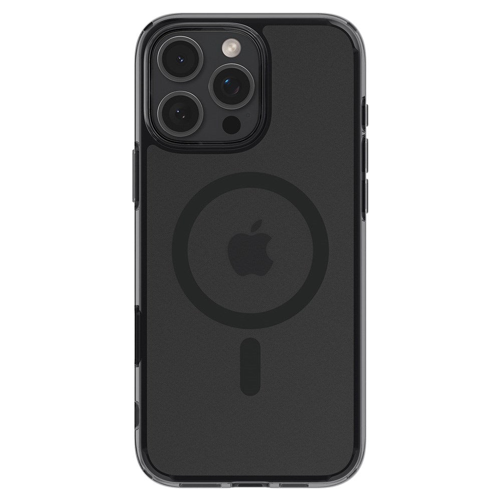 iPhone 16 Pro Spigen Ultra Hybrid T Cover - MagSafe Kompatibel - Mat Gennemsigtig / Sort