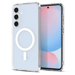 Samsung Galaxy S24 FE Spigen Ultra Hybrid Cover - MagSafe Kompatibel - Gennemsigtig / Hvid