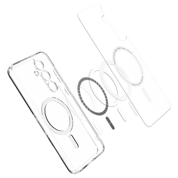 Samsung Galaxy S24 FE Spigen Ultra Hybrid Cover - MagSafe Kompatibel - Gennemsigtig / Hvid