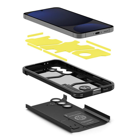 Samsung Galaxy S24 FE Spigen Tough Armor Cover m. Kickstand - Sort