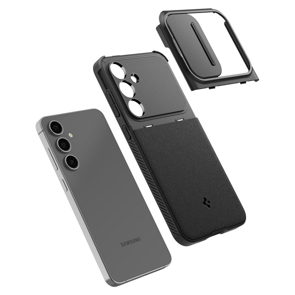 Samsung Galaxy S24 FE Spigen Optik Armor Cover - Sort