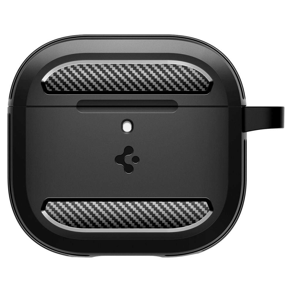 Spigen Rugged Armor Apple Airpods (4. gen) Cover m. Karabinhage - Sort