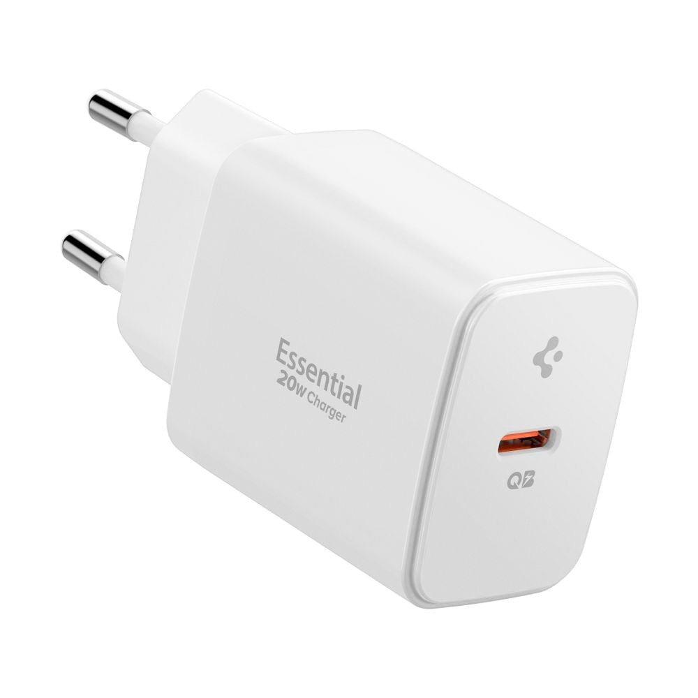 Spigen 20W Vægoplader m. 1x USB-C - Hvid