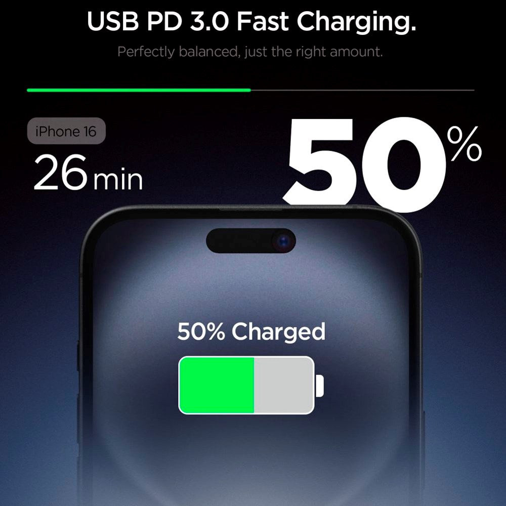 Spigen 20W Vægoplader m. 1x USB-C - Hvid