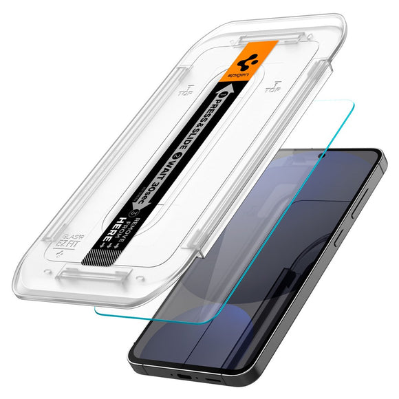 Samsung Galaxy S24 FE / A56 (5G) Spigen EZ Fit Glas.tR Skærmbeskyttelse - 2 stk. - Case Friendly - Gennemsigtig