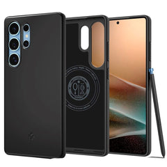 Samsung Galaxy S25 Ultra Spigen Thin Fit Cover - MagSafe Kompatibel - Sort