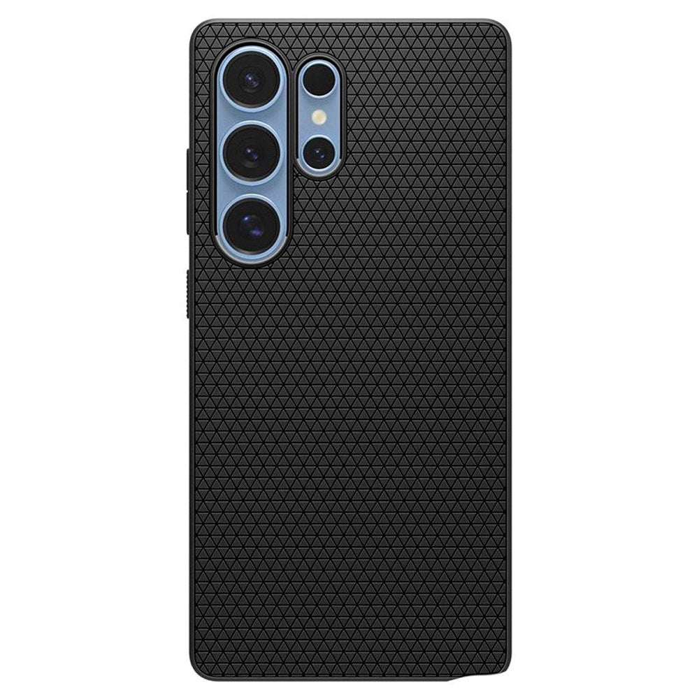 Samsung Galaxy S25 Ultra Spigen Liquid Air - Fleksibelt Plastik Cover - Sort