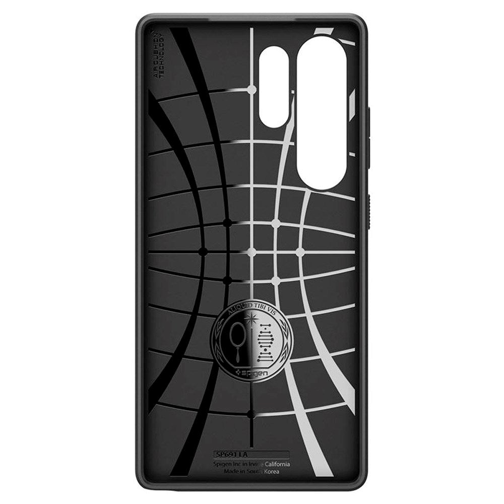 Samsung Galaxy S25 Ultra Spigen Liquid Air - Fleksibelt Plastik Cover - Sort