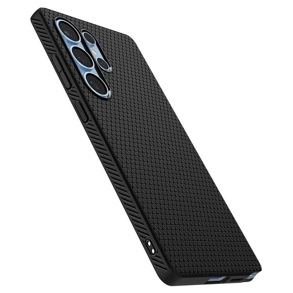 Samsung Galaxy S25 Ultra Spigen Liquid Air - Fleksibelt Plastik Cover - Sort