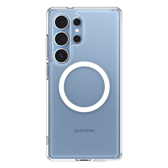 Samsung Galaxy S25 Ultra Spigen Ultra Hybrid Crystal Clear Cover - MagSafe Kompatibel - Gennemsigtig / Hvid