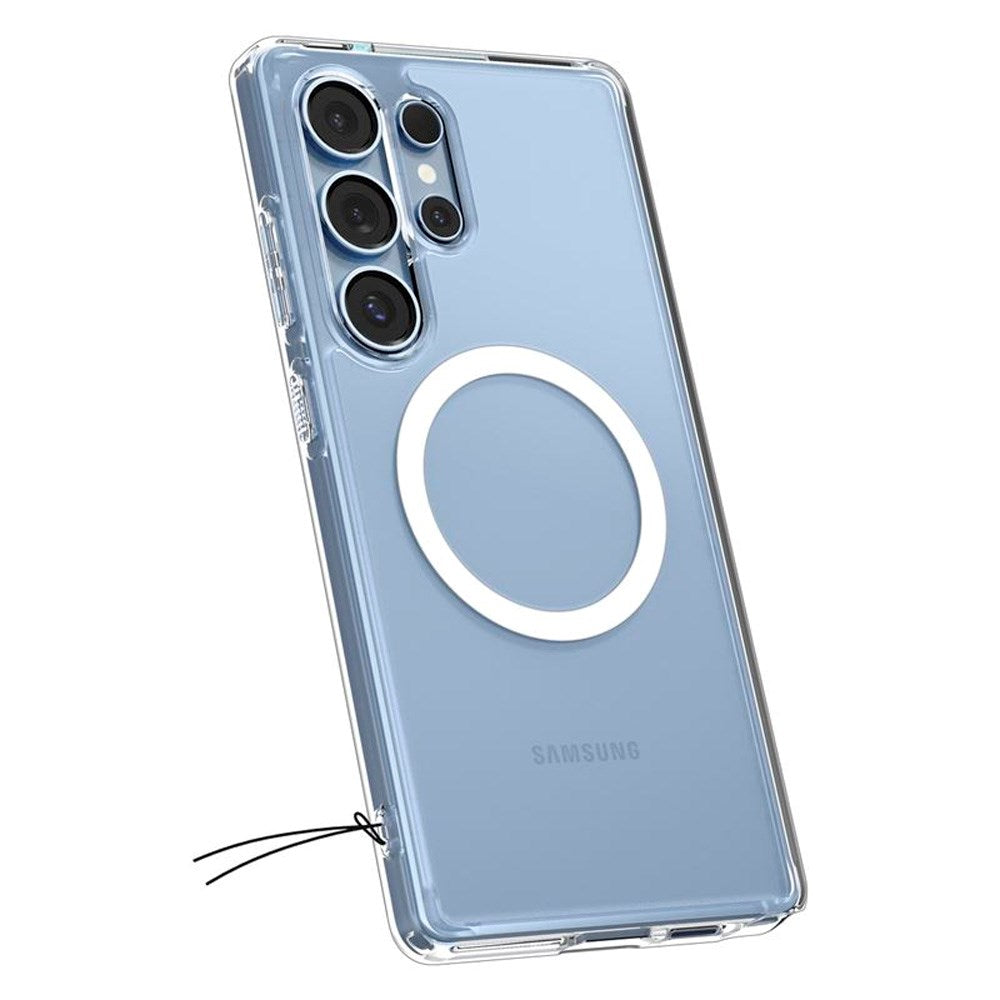 Samsung Galaxy S25 Ultra Spigen Ultra Hybrid Crystal Clear Cover - MagSafe Kompatibel - Gennemsigtig / Hvid