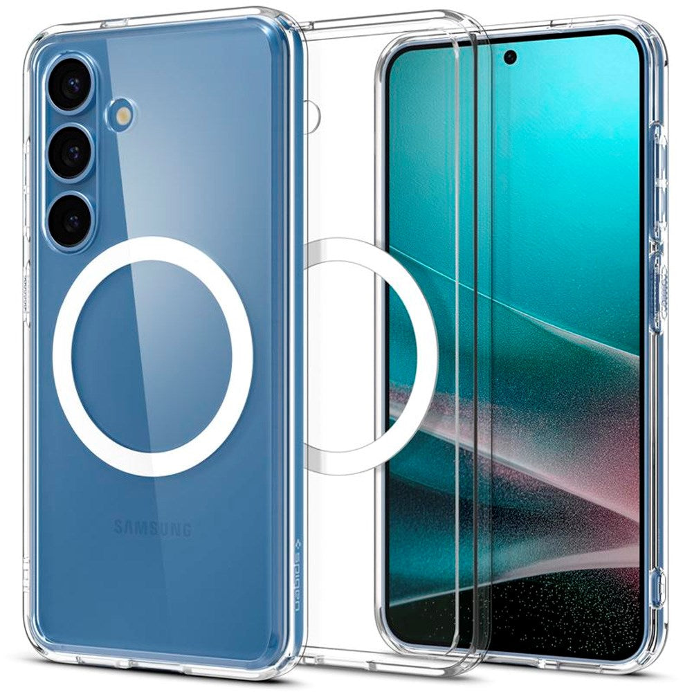 Samsung Galaxy S25+ (Plus) Spigen Ultra Hybrid Crystal Clear Cover - MagSafe Kompatibel - Gennemsigtig / Hvid