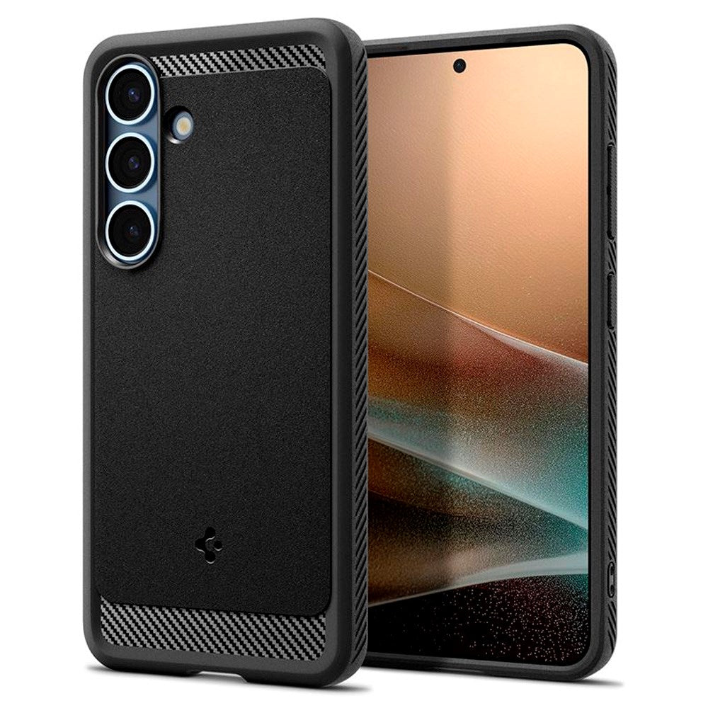 Spigen Samsung Galaxy S25 Rugged Armor MagSafe Cover - Sort