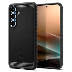 Spigen Samsung Galaxy S25 Rugged Armor MagSafe Cover - Sort