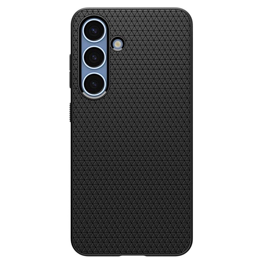 Samsung Galaxy S25 Spigen Liquid Air - Fleksibelt Plastik Cover - Sort