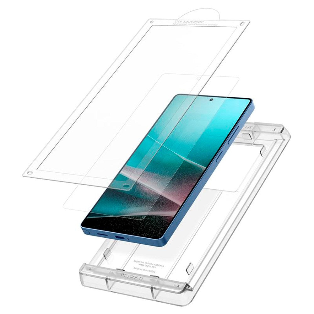 Samsung Galaxy S25 Ultra Spigen EliteShield EZ Fit Skærmbeskyttelsesfilm - Gennemsigtig