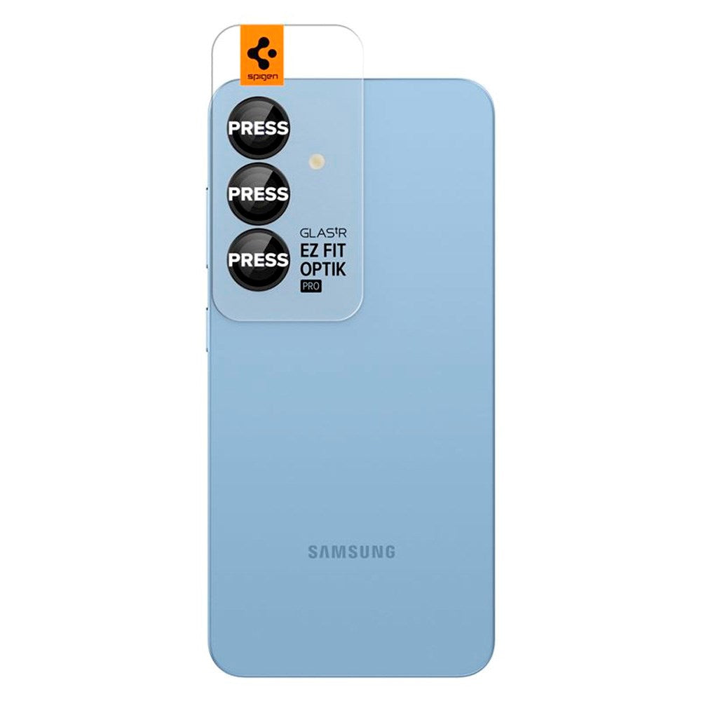 Samsung Galaxy S25+ (Plus) Spigen EZ Fit Optik Pro Kameralinsebeskyttelsesglas - 2 stk - Sort