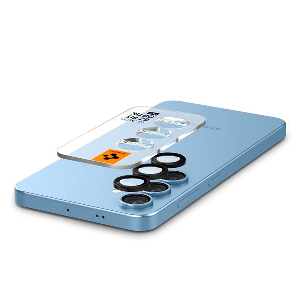 Samsung Galaxy S25+ (Plus) Spigen EZ Fit Optik Pro Kameralinsebeskyttelsesglas - 2 stk - Sort