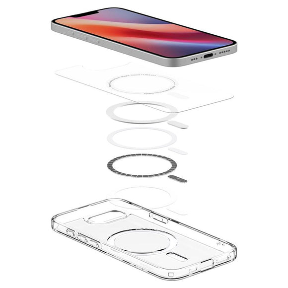 iPhone 17e / 16e Spigen Crystal Hybrid Cover - MagSafe Kompatibel - Gennemsigtig
