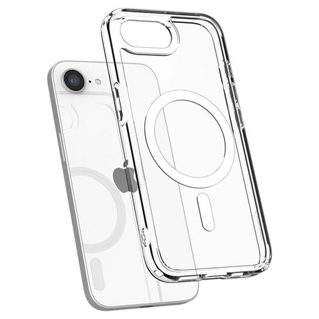 iPhone 17e / 16e Spigen Ultra Hybrid Cover - MagSafe Kompatibel - Gennemsigtig / Hvid