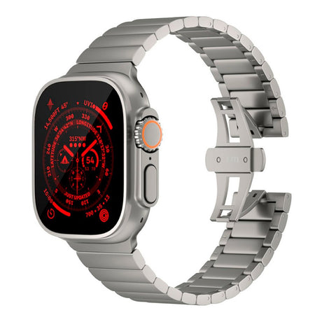 Apple Watch Ultra 1/2 (49mm) Just Mobile Titaniumlegering Rem m. DLC Belægning - Sølv