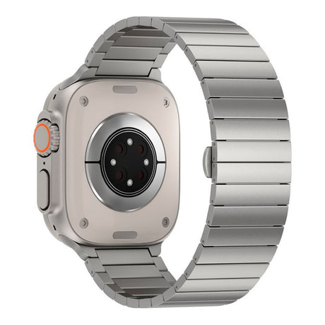 Apple Watch Ultra 1/2 (49mm) Just Mobile Titaniumlegering Rem m. DLC Belægning - Sølv