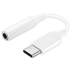 Original Samsung USB-C til Headset 3.5 mm Jackstik Adapter - Hvid