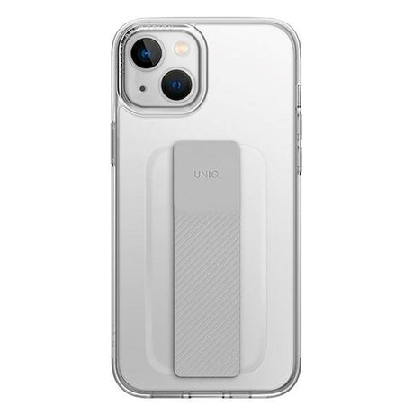 iPhone 14 Plus UNIQ Fleksibelt Bagside Cover m. Heldro Mount - Gennemsigtig