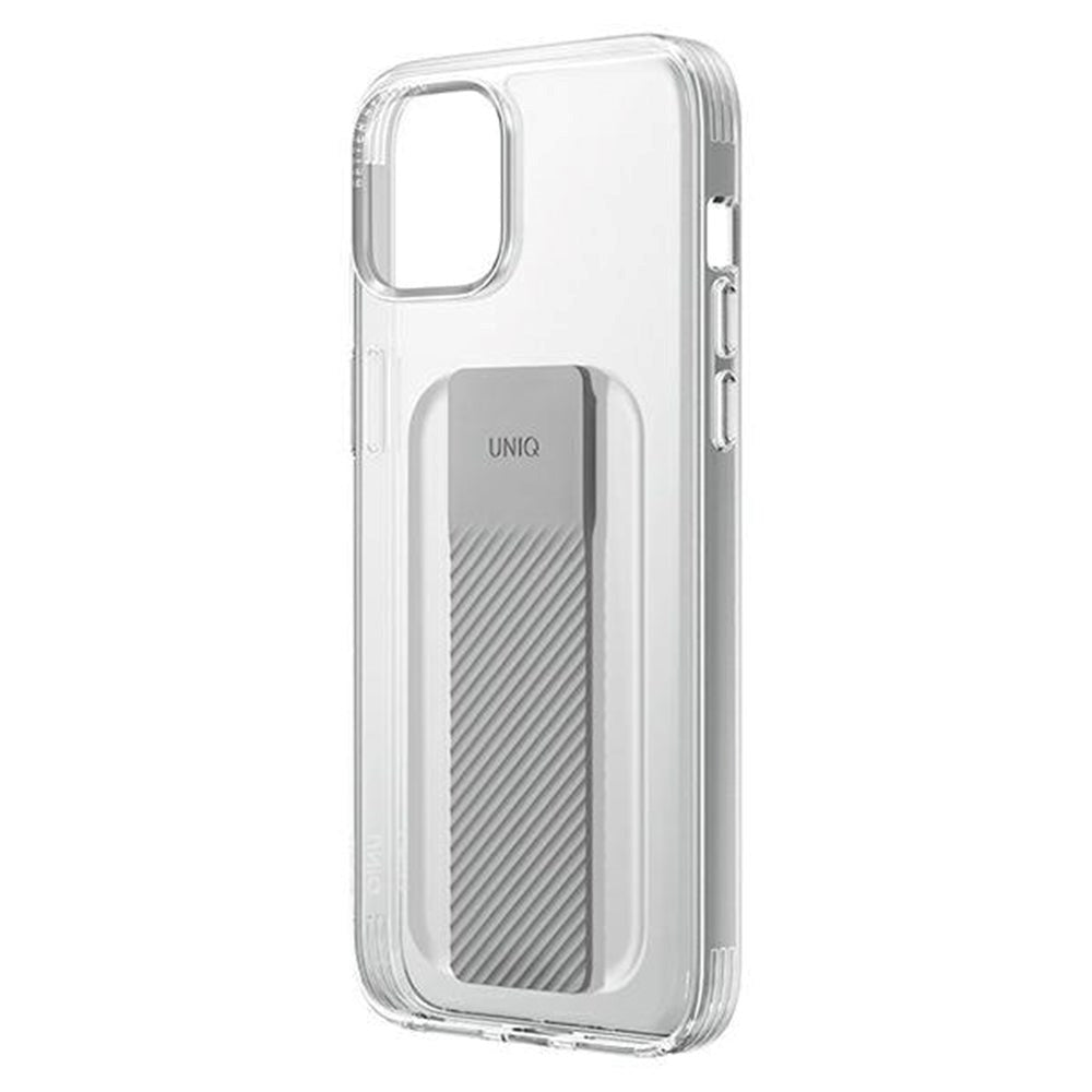 iPhone 14 Plus UNIQ Fleksibelt Bagside Cover m. Heldro Mount - Gennemsigtig