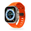Apple Watch (42/44/SE/45/46/49mm) Tech-Protect Iconband Line Silikone Rem - Orange